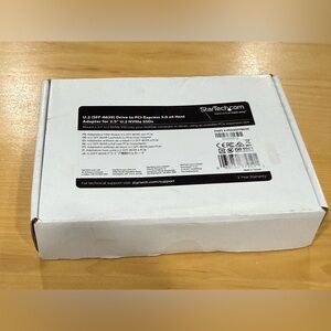 U.2. (SFF-8639) Drive to PCI-Express 3.0 x4 Host Adapter For 2.5”  U.2 NVMe SSDs